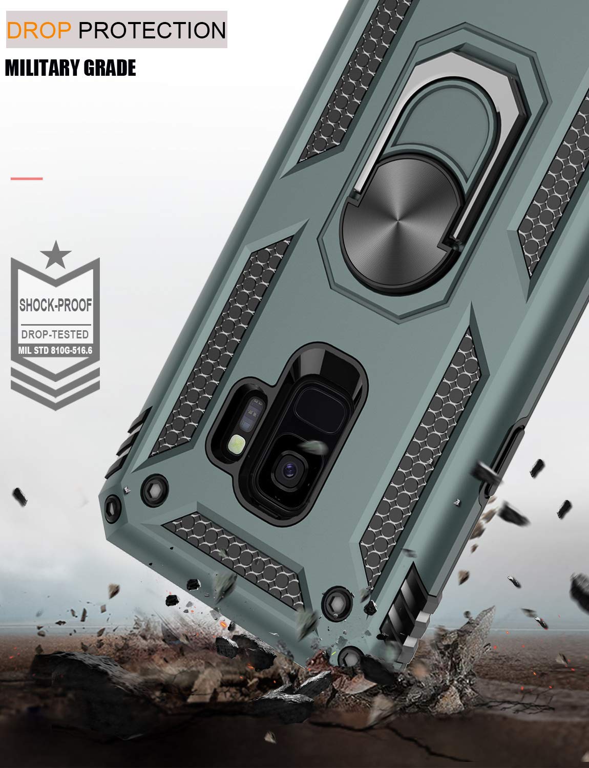 Amazon.com: LUMARKE for Galaxy S9 Case,Pass 16ft. Drop Tested with